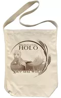 Hollow shoulder tote Natural "Spice and Wolf MERCHANT MEETS THE WISE WOLF"