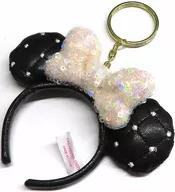 Minnie Mouse (White / Sequin) band for hair Key Chain "Disney" Tokyo Disney Resort limited