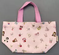 Mini Tote Bag with Successive Series Patterns "Rilakkuma Ko Rilakkuma's Waku Waku Trip"