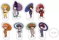 8-Type Set "Hikaru no Go Acrylic Petit Stand 12. Bangasa Ver. (Graph Art Illustration)"