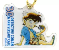 "CASE CLOSED Series 30th Anniversary Cafe Acrylic Key Holder B" by Conan Edogawa (Comic book 92 cover illustration)