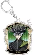 Silver "Disney Twisted Wonderland Trading Glitter Acrylic Key Holder Masquerade Dress Ver."