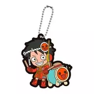 Luffy Don-chan "ONE PIECE × Taiko-no Tatsujin Capsule Rubber Mascot"