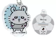 Flying squirrel (Supporter) "A little cute little guy × acrylic stand that can also be a J league trading key holder"