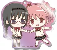Madoka Kanome y Mihomura Akatsuki "Puella Magi Madoka Magica in the Theatre Edition [New edition] A Story of the Insurrection : My Awesome Acrílico Key Holder".