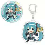 Hatsune Miku metal badge & Acrylic Key Holder Set Enjoy! Osaka 2024 "Hatsune Miku POP SHOP ~ Enjoy Osaka! 2024 ~"