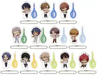 Set of 12 items "Shin Tennis-no Oji-sama x Meat Soup Dumplings Danda Dandan Mini Character Acrylic Stand Charm"
