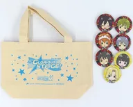 High×Joker ・ Altessimo Lunch Tote Bag & metal badge 7 Kinds Set "Blu-ray THE IDOLM@STER SideM3 rdLIVE TOUR ～ GLORIOUS ST @ GE! ～ LIVE Blu-ray Side MAKUHARI Complete Box" Amazon. co. jp Purchase benefits