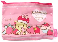 Square Pouch "Rilakkuma Co Rilakkuma All Become a Strawberry Assorted Collection"