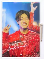 Takuma Suzuki Member with handwritten signature Acrylic Panel (A5 size) "デジリアトレカ VOYZ BOY AWARD 2022 Collection" SR  Special