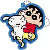 White Embroidered Emblem Charm "CRAYON Shinchan"