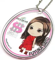 Fuyuuka Saito (46 櫻坂) Egg Shaped Acrylic Key Holder "3rd TOUR 2023" UNI'S ON AIR Gacha Gacha Prize