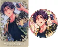 Kyotaro Okegawa Maru metal badge & Clear Card Set "漫福 Gacha Oresama Tea" D-5 Prize