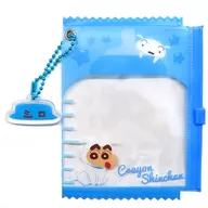 SHINNOSUKE NOHARA Blue Clear Zipper Case "CRAYON Shinchan"