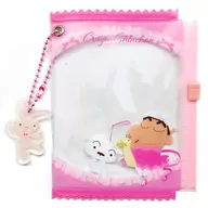 Shinnosuke Nohara & White Pink Clear Zipper Case "CRAYON Shinchan"