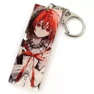 "One St. TOKIMEKI Collection 24", Portable acrílico Key Holder with Oshioshio Illustration (Red)