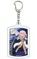 Leonica "Laguna Crimson Acrylic Key Holder 02. Graphic Art Illustration"