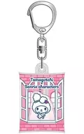 My Melody "Air Fluffy Key Holder Tamagotchi x Sanrio Character Connectors"