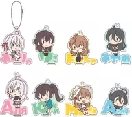 A set of 8 kinds "An Arya-san's Mother Pitanko Acrylic Key Holder that is sometimes written in Shea"