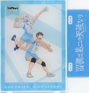 Acrylic Plate Stand "Haikyu! Anime 10th Anniversary POP SHOP in Marui" (鴎台 High School / & Yukio HIRUGAMI (High School / habit is second nature)