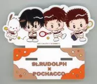 St. Rudolf Gakuin Junior High School Acrylic Stand with clip "Shin Tennis-no Oji-sama x Sanrio Character Drivers -SERVICE PLAY! -"