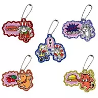 5-Type Set "Work Cat x Jaguar Sparkling Acrylic Key Holder"