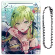 Morinaka Hanasaki Acrylic Block Key Holder "Virtual YouTuber Nijisanji NostalGia Collection" Nijisanji official store 4th anniversary commemoration