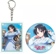 01. Suzune Horikita Long Ver. (drawing illustration) Acrylic Key Holder & metal badge Set "Welcome to a classroom based on ability first"