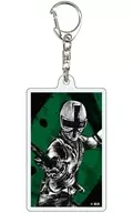 Shin Ken Green "Acrylic Key Holder Samurai Sentai Shinkenger 01. India ink illustration ver. (drawing illustration)"