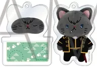 Hijikata Toushirou "GINTAMA withCAT Photograph Ver. Good Night Slide Acrylic Key Holder Collection"