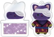 Shinsuke Takasugi "GINTAMA withCAT Photograph Ver. Good night slide acrylic key holder collection"