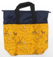 B. Miffy (mustard colored) drawstring bag tote "Miffy" Fujipan Full Miffy Drawstring Tote Gift Campaign