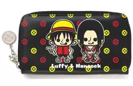 Monkey D. Luffy & Boa Hancock(Pirate Empress) Wallet (Black) "ONE PIECE × Panson Works"