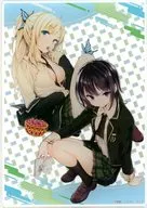 Hoshina Kashiwazaki & Mikazuki Night Sky Acrylic Plate "KUJI Hikido Haganai 15th Anniversary Online KUJI" A-1 Prize