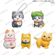 5-type set "Neko-ni Reincarnated Ojisan Collection Figure with Ball Chain"