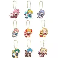 9-Type Set "Shugo Chara! x Sanrio Character C's Special Rubber Mascot"