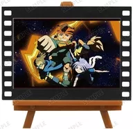 Collection (black background & effect) "INAZUMA ELEVEN Trading Opening & Ending Scene photograph Film-style Mini Art Frame"