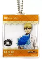 Armin Arlert "Attack on Titan The Final Season concluded edition × revival of Karaoke no Tetsujin collaboration trading SNS style acrylic key holder with 10th anniversary logo ver."