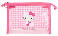 Hello Kitty Clear Pouch gingham Check "Sanrio Character Cters"