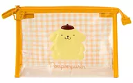 Pom Pom Purin Clear Pouch gingham Check "Sanrio Character Connector's"