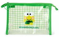 KEROKEROKEROPPI Clear Pouch gingham Check "Sanrio Character Cters"