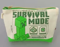 Green Sailcloth Boat-shaped Pouch "MINECRAFT"