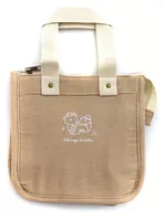 Beige Insulated Lunch Tote "Tampopo Pokoen Exhibition with Stationery"