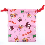 Allover Pattern drawstring bag Pouch B "Kuppee LAMUNE Pouch Assorted Collection"