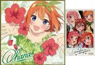 中野四葉 描きおろしイラストミニ色紙 高校生ver.＆チェキ風ステッカー 「五等分の花嫁*」 入場者特典 第3弾
