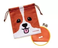 Face "Kooikerhondje Choi Mochi drawstring bag"