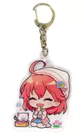 Sakura Miko (Knit Hat ver. / Sentado) "Virtual YouTuber Hololive Sakura Miko ×Shibuya Sakura Stage Trading Acrílico Keyring"