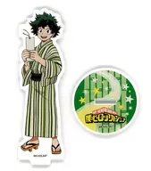 "MY HERO ACADEMIA x Tohoku Festival" Sendai Tanabata Painted Acrylic Stand by Kikuhisa MIDORIYA (Bamboo Pedestal Illustration)