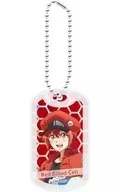 Red blood cell "Cells at Work! Acrylic Dog Tag Key Holder"