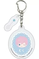 Muku Sakisaka x My Sweet Piano "Acrylic Key Holder with Parts, A3! (Athree) x Sanrio Character Connectors 01. S & S Mini Character Illustration"